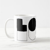 愛 コーヒーマグカップ (左)