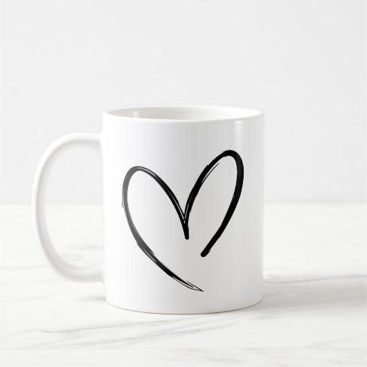 愛 コーヒーマグカップ (左)