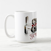 愛 コーヒーマグカップ (左)