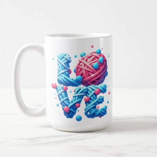 愛 コーヒーマグカップ (左)