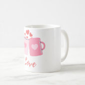愛 コーヒーマグカップ (正面右)