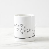 愛 コーヒーマグカップ (中央)