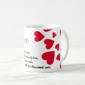 愛 コーヒーマグカップ (正面右)