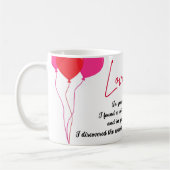 愛 コーヒーマグカップ (左)