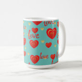 愛 コーヒーマグカップ (正面右)