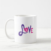 愛 コーヒーマグカップ (左)