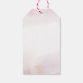 愛 |コーラルピンクハート&ウォーター色結婚式の引き出物 ギフトタグ (裏面)