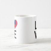 愛 – サモア国旗 コーヒーマグカップ (中央)