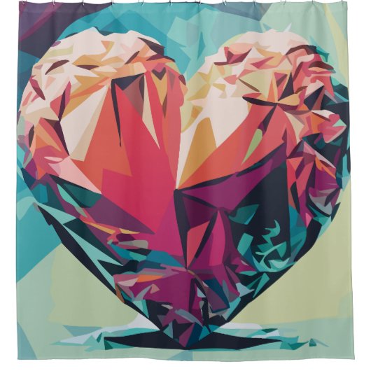 愛 シャワーカーテン (正面)