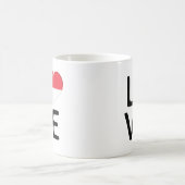 愛 – シンガポール国旗 コーヒーマグカップ (中央)