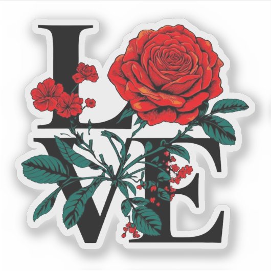 愛 シール (正面)