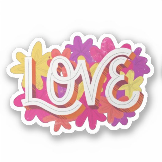 愛 シール (正面)