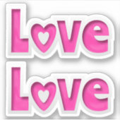 愛 シール (正面)