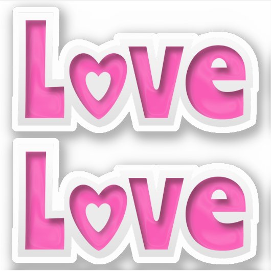 愛 シール (正面)