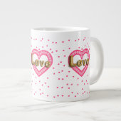 愛 ジャンボコーヒーマグカップ (正面右)