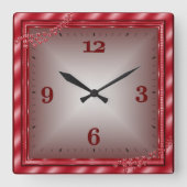 愛 スクエア壁時計 (正面)