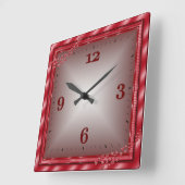 愛 スクエア壁時計 (傾斜)