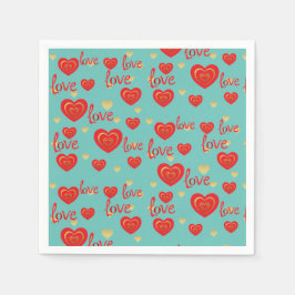 愛 スタンダードカクテルナプキン