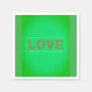 愛 スタンダードカクテルナプキン