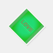 愛 スタンダードカクテルナプキン (角)