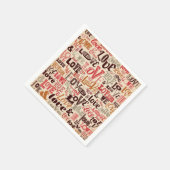 愛 スタンダードカクテルナプキン (角)