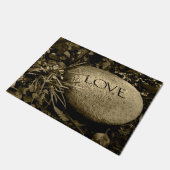 "愛"ストーン ドアマット (アングル)