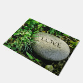 "愛"ストーン ドアマット (アングル)