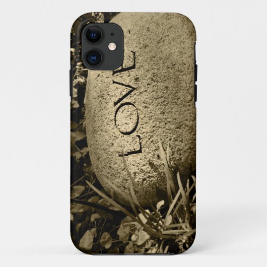 "愛"ストーン Case-Mate iPhoneケース (裏面)