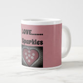愛...スパークル ジャンボコーヒーマグカップ (正面右)