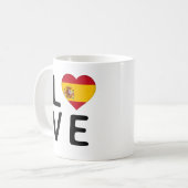 愛 – スペイン国旗 コーヒーマグカップ (正面左)