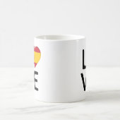 愛 – スペイン国旗 コーヒーマグカップ (中央)