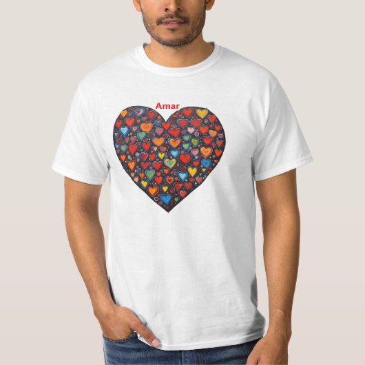 愛 - スペイン語 Tシャツ (正面)