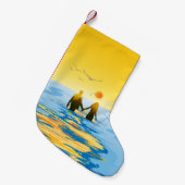 愛 スモールクリスマスストッキング (正面 (吊り時))