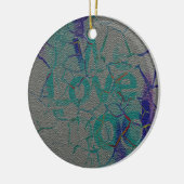 愛 セラミックオーナメント (左)