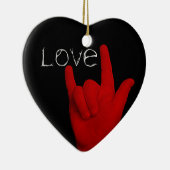 愛 セラミックオーナメント (右)