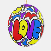 愛 セラミックオーナメント (左)