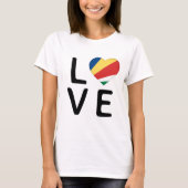 愛 – セーシェル国旗 Tシャツ (正面)