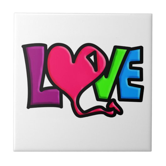 愛 タイル (正面)