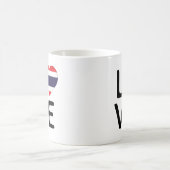 愛 – タイ国旗 コーヒーマグカップ (中央)
