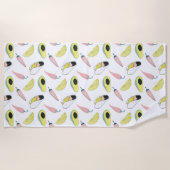 愛|タコスの要素の円についてのタコスは ビーチタオル (正面)