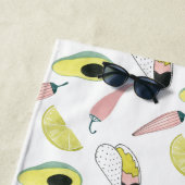 愛|タコスの要素の円についてのタコスは ビーチタオル (インサイチュ)