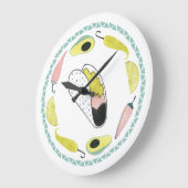 愛|タコスの要素の円についてのタコスは ラージ壁時計 (傾斜)