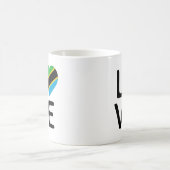 愛 – タンザニア国旗 コーヒーマグカップ (中央)