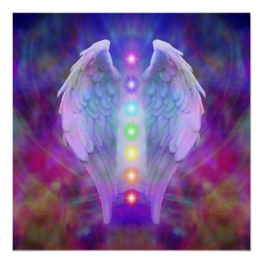 愛，チャクラ，天使，神，ヒーラー，ヒーリング，ヨガ，ヒール，ヨグ ポスター (正面)