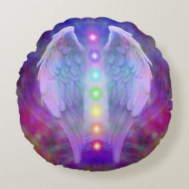 愛、チャクラ、天使、神、ヨガは直している、治療師、yog直ります ラウンドクッション