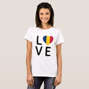 愛 – チャド国旗 Tシャツ