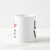 愛 – チリ国旗 コーヒーマグカップ (中央)