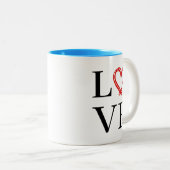 愛 ツートーンマグカップ (正面右)