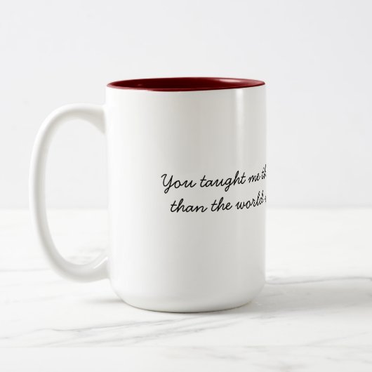 愛 ツートーンマグカップ (左)