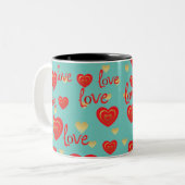 愛 ツートーンマグカップ (正面左)